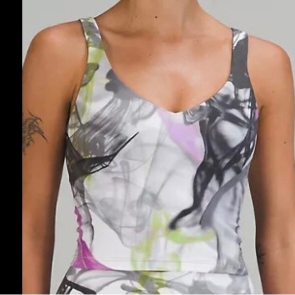 NWT! Lululemon Throwback Print Align Tank Top Sz 4